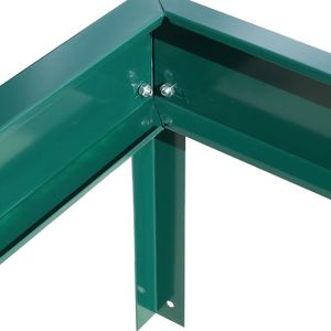 6.3 X 12.2 X 7 Polycarbonate Heavy Duty Outdoor Garden Greenhouse Kit with Aluminum Walk-in Rain Gutter & <b>Vent</b> <b>Door</b> - Product Image 2