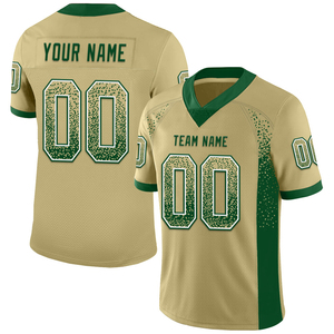 Camiseta de Fútbol Americano para Hombre, de Secado Rápido, Transpirable, Antibacteriana, Estampada y Personalizada, Talla Grande, en Azul Claro, Morado y Rosa - Product Image 1