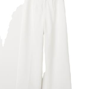 Pantalon pour homme blanc, formel, à boutons, léger, respirant, écologique, en tissu de coton et de polyester, taille haute - Product Image 2