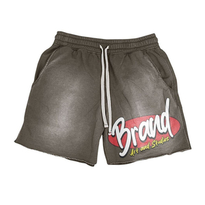 Ensemble T-shirt et short unisexe en coton épais 300 GSM, séchage rapide, sérigraphié avec logo personnalisé, style streetwear estival - Product Image 3