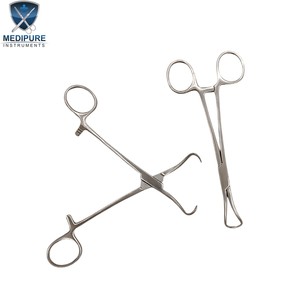 Pinzas para Toallas Backhaus, Instrumentos Quirúrgicos Alemanes de Alta Calidad, Tamaño Personalizado, Nuevo, Profesional, Acero Inoxidable - Product Image 1