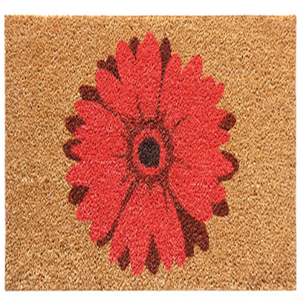 Alfombra de Diseño Floral con Reverso de PVC, Hecha a Máquina, Antideslizante, Lavable, Duradera, Ecológica, para Interiores y Exteriores, Hogar y Oficina - Product Image 1