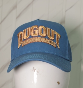 หมวกเบสบอลผ้าแคนวาสปักลาย Dugout Diamondbacks พิมพ์ลายซิลค์สกรีน 100% ผ้าฝ้าย สีน้ำเงิน 5 แผง ปรับขนาดได้ ใส่ได้ทั้งชายและหญิง สไตล์ลำลอง - Product Image 3