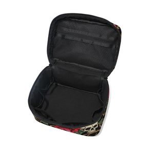 Bolsa de Cosméticos con Diseño de Calavera y Rosas Góticas, Organizador de Artículos de Aseo de Viaje Grande para Mujer, Estuche de Almacenamiento de Maquillaje Portátil con Correas - Product Image 3