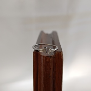 925 <b>Sterling</b> <b>Silver</b> Cubic Zirconia Round Geometric Open Minimalist <b>Adjustable</b> Women Trendy Fashion <b>Ring</b> Gift Daily Wear Jewelry - Product Image 3