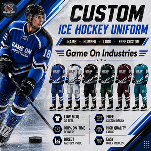 With Own Logo Highest Quality OEM ODM Service Premium With Private Lable Custom Ice Hockey Uniform Set Team Jersey Pants - Product Image 4