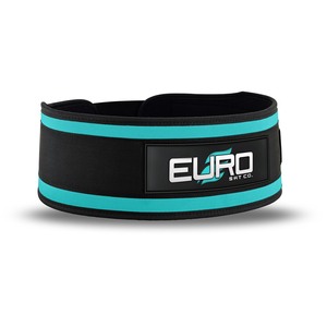 Euro Skt Co <b>Weight</b> Lifting Wrist Support <b>Belt</b> Black Teal Adjustable EVA Non-Slip Buckle Closure Unisex Strength <b>Training</b> Gear - Product Image 2