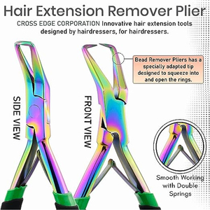 Pince à micro-perles et outil de retrait de perles en acier inoxydable multicolore pour la vente en gros - Product Image 6