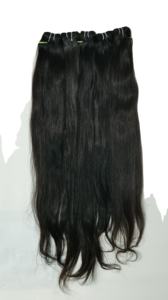 Ventes en gros de mèches de cheveux humains indiens naturels alignés sur les cuticules, lisses, provenant d'un seul donneur, tissage double, sans traitement chimique - Product Image 2