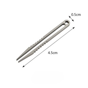 Titanium TC4 Clip Tweezers EDC Multipurpose Pocket Tool for Camping Outdoor Maintenance Clamping Pick-Up Gadget Hot 1Pc <b>Mini</b> - Product Image 2