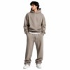 Ensemble de survêtement pour homme Never Basic, sweat-shirt gris en coton, pantalon de jogging, streetwear décontracté, manches longues, coupe ample, vêtements d'automne - Product Image 5