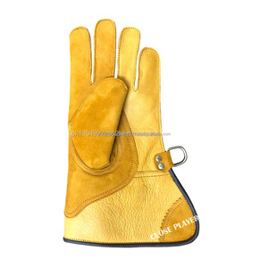Gants et mitaines en cuir de cerf Double couche de haute qualité de 30cm personnalisables pour les équipements de sport et de plein air de fauconnerie vente chaude - Product Image 1