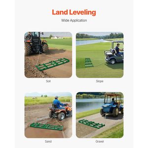 Rastrello a Catena Pesante da 6 Piedi (72 Pollici) con Barre Regolabili, da Trainare, per Vialetti, Paesaggistica e Rimorchi Agricoli - Product Image 6