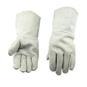 Gants de protection contre les chocs, résistants à la chaleur, en cuir, avec manches longues et doublure isolante pour hommes et femmes - Product Image 4