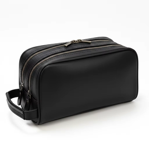 Nouvelle Arrivée Trousse de Toilette de Voyage de Luxe à Double Compartiment, Trousse de Rasage Étanche Unisexe Vintage pour Hommes 2026 - Product Image 1