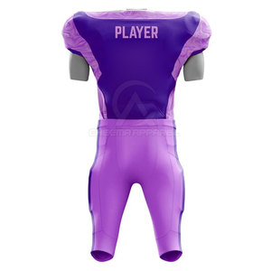 Tenue de football américain pour jeunes avec un matériau en polyester doux, léger et respirant pour les entraînements et les matchs - Product Image 2