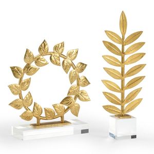 Centro de mesa de metal con acabado dorado para mesa de comedor, adorno y estilo decorativo elegante para el hogar. - Product Image 2