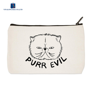 Trending Fashion Canvas Cosmetic Zipper <b>Pouch</b> Makeup Bag Portable Organizer for Travel Storage Unisex Use - Product Image 3