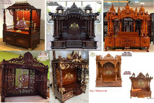 Sagwan wooden gopuram Mandir Temple ดีไซน์แบบ sagwan wooden gopuram Temple สำหรับบ้านอินเดียใต้ดีไซน์วัดไม้ - Product Image 5