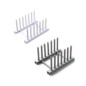 Étagère à vaisselle en plastique, support pour assiettes, support pour couvercles de casseroles, organisateur de placard de cuisine, étagère de rangement en ABS - Product Image 4
