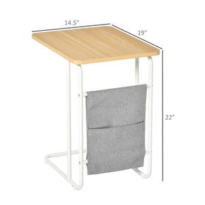 C-Shaped Console Table Sofa Side Table - Product Image 3
