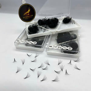 Extensiones de Pestañas de Volumen Preformadas 6D Ultra Speed Fan de Marca Privada con Caja de Empaque Personalizada para Suministro de Pestañas al por Mayor OEM - Product Image 3