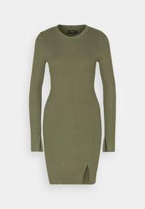 Fabricante Profesional de Vestidos de Punto Acanalados, Vestido Mini Ajustado de Manga Larga, Logotipo Personalizado - Product Image 2