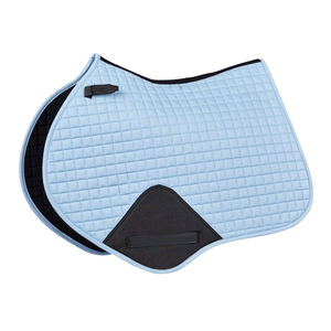 Tapis de selle pour chevaux de haute qualité en tissu de laine de couleur unie avec doublure en maille compressée et polaire, antidérapants, logo personnalisé, pour dressage et saut d'obstacles - Product Image 1