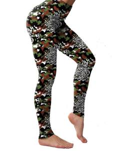 Leggings pour femmes en coton 100% uni, taille haute, extensibles, respirants, tricotés, pour le fitness, le yoga, la gym, l'entraînement, la course à pied - Product Image 3