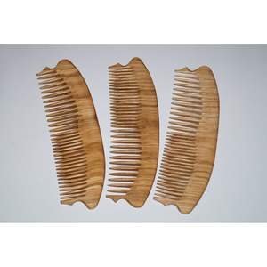 Peine para el Cabello de Madera de Neem Ecológico Hecho a Mano, Masajeador de Cuero Cabelludo de Madera, Herramienta para el Cabello Anticaspa, Artesanía de Bambú y Madera - Product Image 4