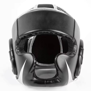 Factory Made Protective Gear <b>Equipments</b> Boxing Head Guards Premium Leather Made Adjustable Head Protection Helmets - Product Image 1