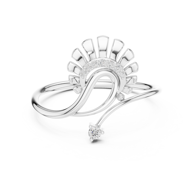 Diamond Halo Round 0.15 CT Classic Semi Mount Engagement Wedding Ring 14k Gold Jewelry