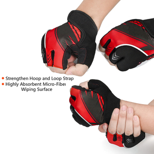 Gants de cyclisme unisexes de haute qualité à demi-doigts avec fonction antidérapante, logo personnalisé, vente en gros pour les sports de plein air pour les cyclistes - Product Image 6