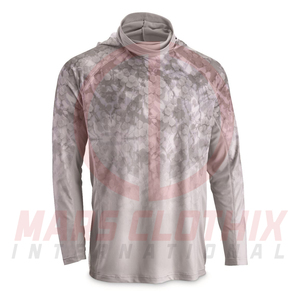 Sudadera de Pesca Transpirable con Estampado Digital Personalizado para Hombre, Sudadera de Pesca con Diseño de Camuflaje por Sublimación Personalizada para Hombre - Product Image 5