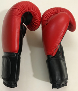 Guantes de boxeo de cuero puro con logotipo personalizado de alta calidad a precio mayorista RTS, guantes profesionales para entrenamiento y sparring AS-BG-4805 - Product Image 6