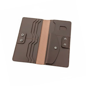Cartera de Cuero Genuino Unisex, Moderna y de Alta Venta, Diseño Personalizado, Corta, Ligera, Delgada, para Actividades al Aire Libre - Product Image 2