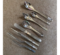 Ensemble de 8 outils de platsage professionnels en acier inoxydable plaqué or, kit culinaire pour la décoration et la garniture précises des aliments