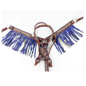 Collar de cabeza occidental con hebilla de metal sólido OEM disponible Collar de cabeza y pecho de caballo occidental a precio razonable - Product Image 3