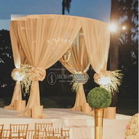 Décoration de Mandap de Mariage Élégante et Durable avec Emballage Personnalisé en Plastique Renforcé de Fibres, Expédition Maritime