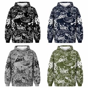 Sudadera con Capucha Personalizada para Hombre, Estampado de Grafiti, Estilo Urbano, Hip Hop, Chaqueta de Forro Polar Extra Grande, Sudadera Informal con Capucha - Product Image 6