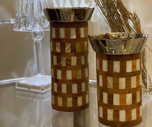 Bois naturel et nacre coquille porte-brûleur d'encens vapeur prix pas cher par United Trade World - Product Image 1