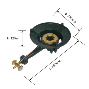 Estufa de gas portátil con quemador grande de hierro fundido resistente Wok individual de alta potencia comercial KB5 - Product Image 2