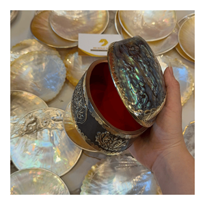 Iridescent <b>Shell</b> Jewelry Box created from <b>shell</b> inlay and solid wood for organizing jewelry items and decorative display Vietnam - Product Image 1