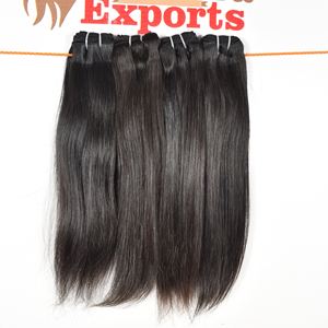 Extensions de cheveux humains vierges indiens bruts, doublement étirés, provenant d'un seul donneur, soyeux, lisses, de 8 à 36 pouces, type Temple Indien - Product Image 5