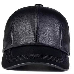 Gorra de Béisbol de Cuero Negro de Cabra de Alta Calidad - Product Image 3