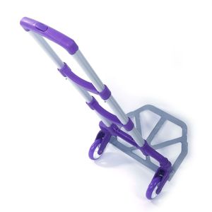 Carrello Pieghevole a Quattro Ruote in Alluminio con Dolly Portabagagli Viola - Product Image 4