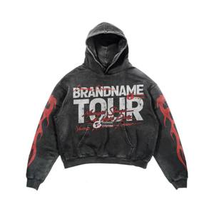 เสื้อฮู้ดผู้ชายแบรนด์ 1989 รุ่น Department ทรงโอเวอร์ไซส์ ผ้าฝ้ายฟอกสไตล์วินเทจ แขนยาวแบบปกติ สไตล์ฤดูใบไม้ร่วง - Product Image 2