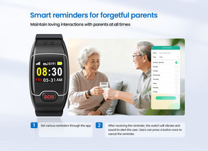 Montre GPS 4G pour personnes âgées avec suivi cardiaque, géolocalisation et détection d'alarme de chute, idéale pour les personnes atteintes de la maladie d'Alzheimer - Product Image 3