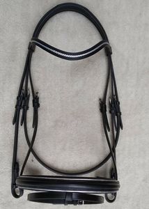 Bridon en cuir véritable de qualité supérieure, équipement d'équitation robuste pour la vente en gros - Product Image 4