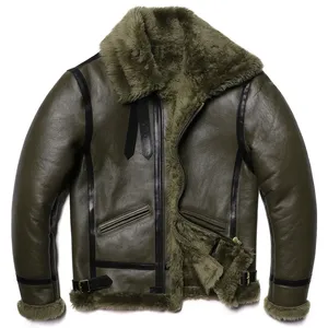 2026 Trending OEM <b>Men</b> Genuine Leather Bomber <b>Jacket</b> Canvas Winter Front Logo Customized Color & Logo Bulk Order Manufacturer - Product Image 6